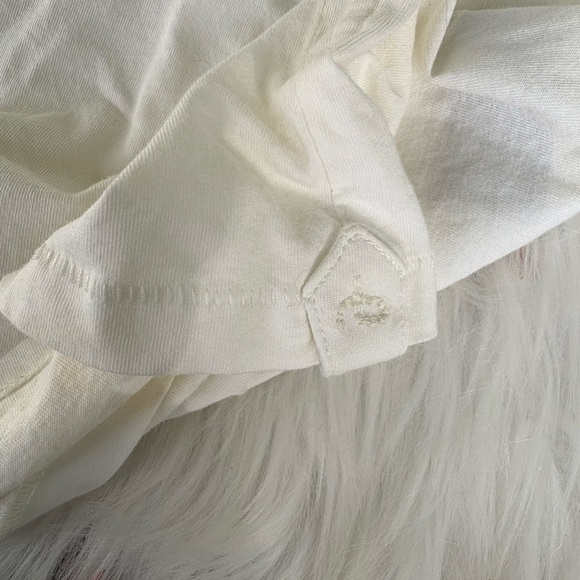 Rag & Bone New York Graphic Tee - Art Designer Organic Off White Shirt size L - Picture 5 of 8